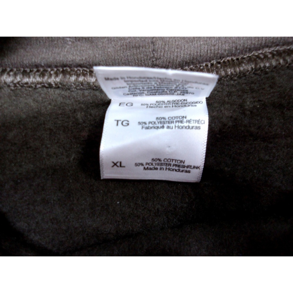 Brown Cotton Hoodie Pink Logo Graphic Pullover Sweatshirt‎ Women's XL /#26147 - Picture 6 of 6